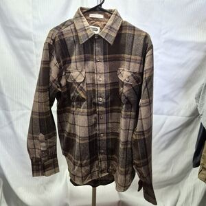 Vtg Shelter Bay By Arrow Men's Large Long Sleeve Wool Button Down.